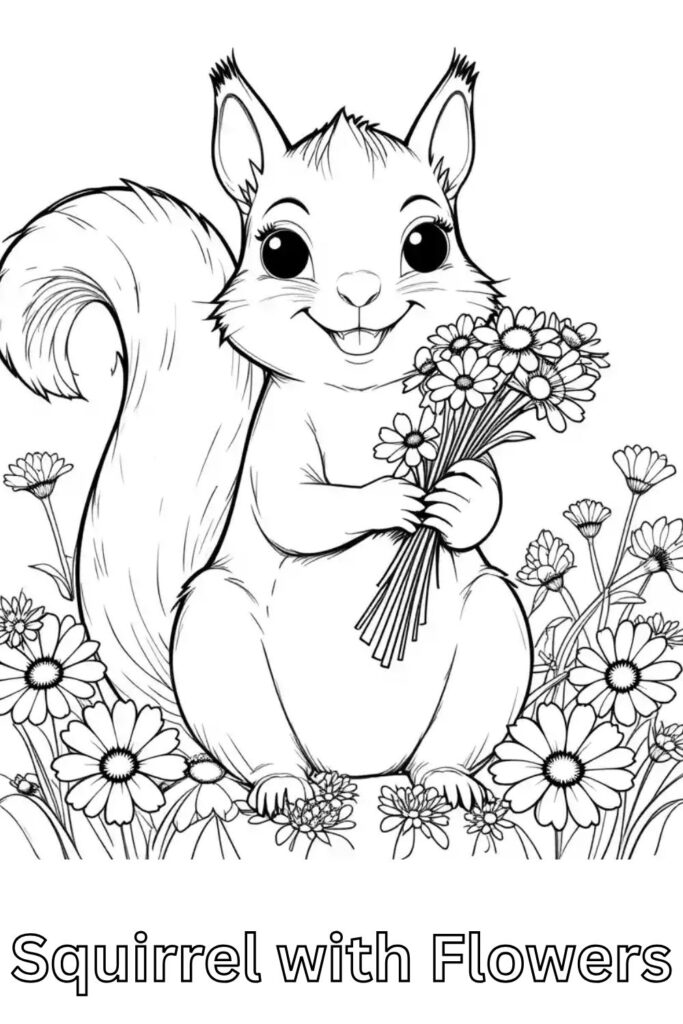 Squirrel Coloring Pages