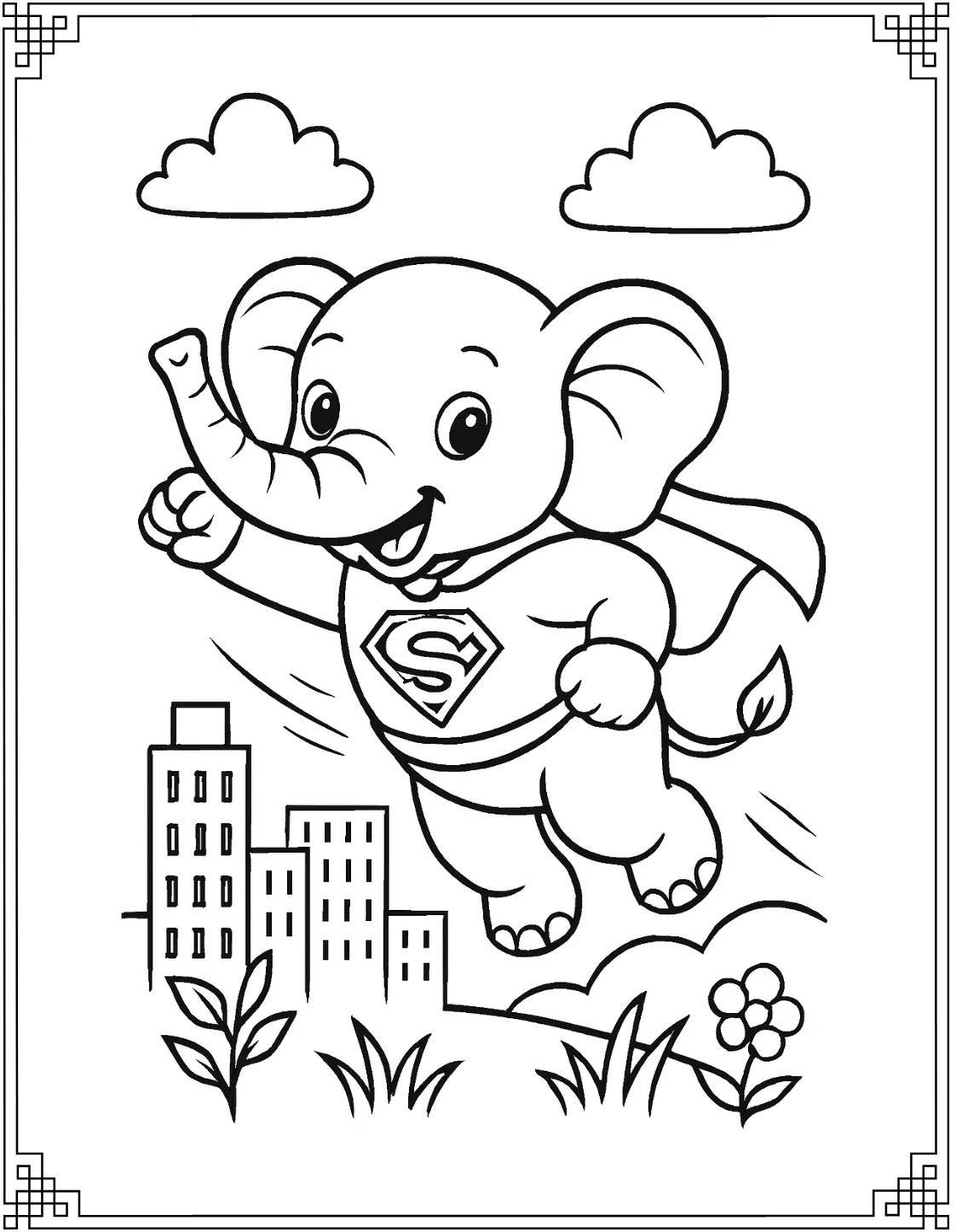 Superhero Elephant
