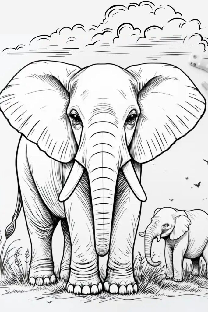 elephant coloring printables (4)