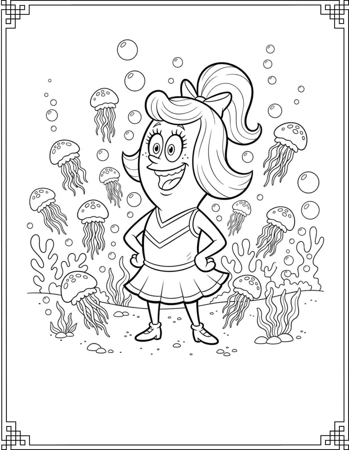 Pearl Krabs Coloring Page