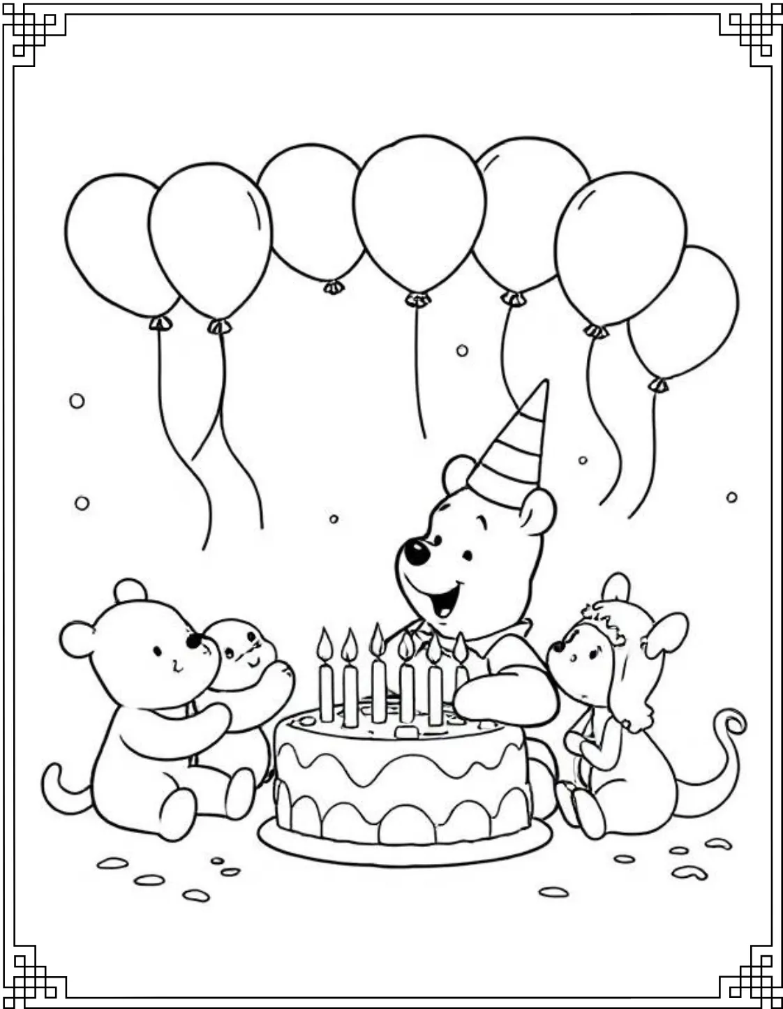  Pooh Birthday Party