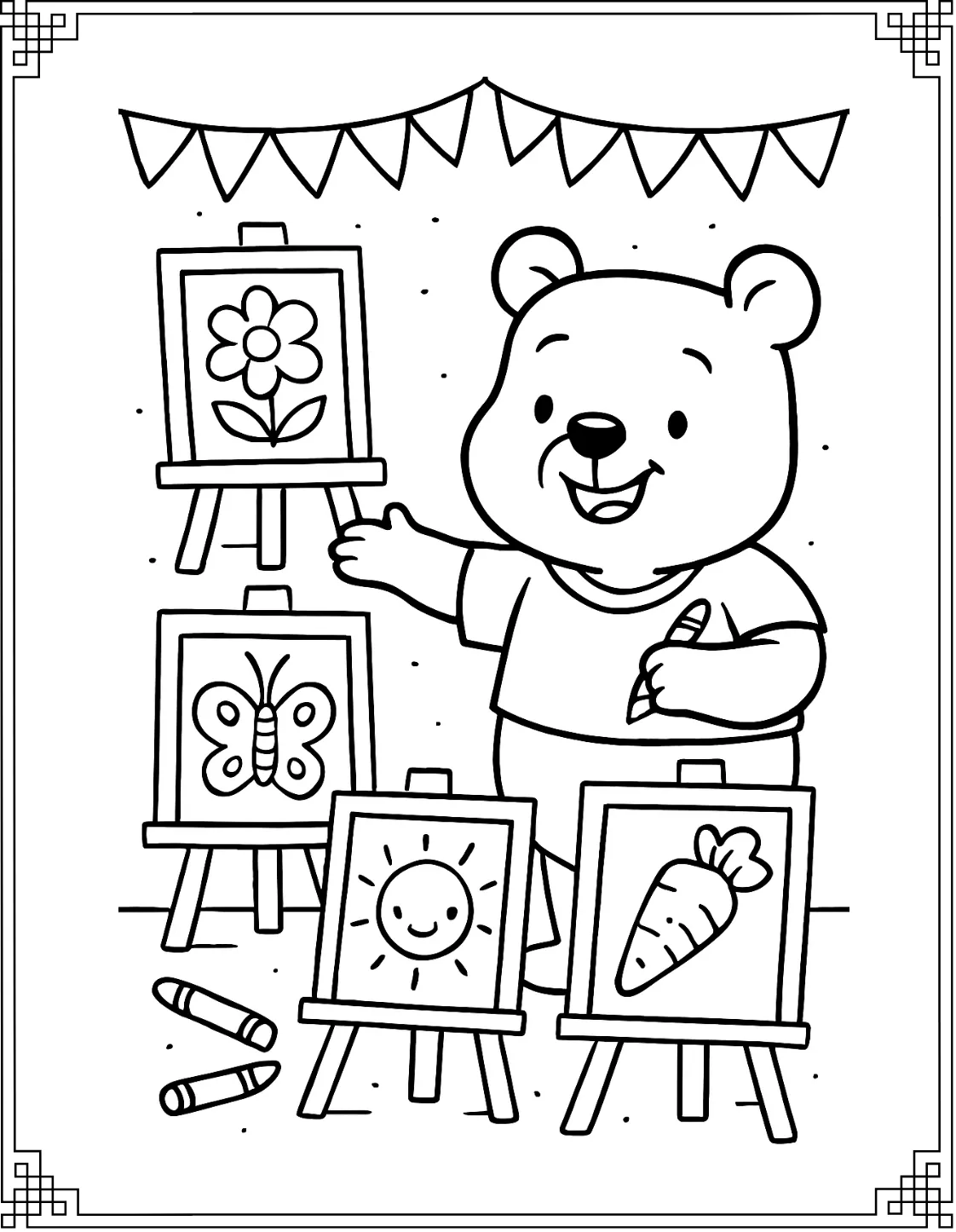  Pooh Storybook Scene