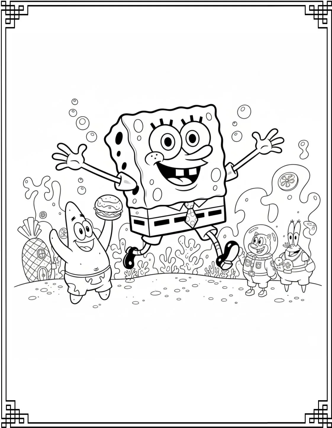 SpongeBob SquarePants Coloring Page